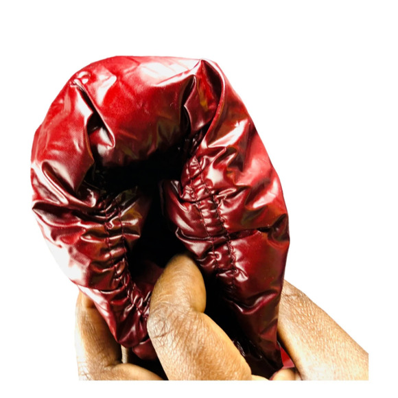 A New Day Womens Puffer Water Resistant Zip Lined Jacket Outdoor Maroon XXL - Picture 4 of 11